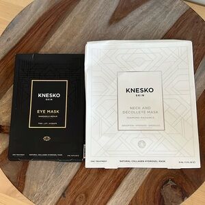 NEW Knesko Diamond Radiance Neck & Décolleté Mask & Eye Mask Nanogold Repair